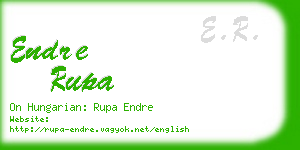 endre rupa business card